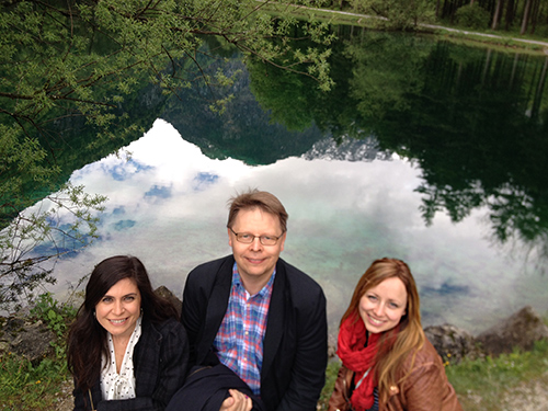 Together with Melike and Anu, Salzburg May 2014