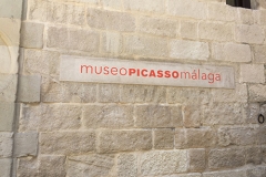 In front of Picasso Museum in Malaga, May 2015